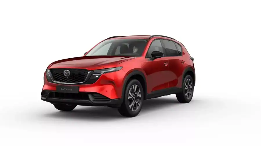 Leasing Coches Mazda CX-5 2.5 Sky MHEV AT FWD Exclusive-Line Soul Red Crystal, Machine Gray
