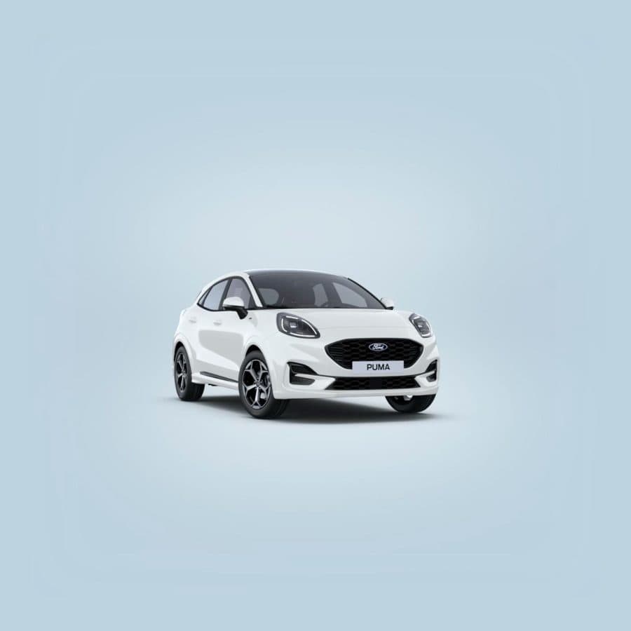 Leasing Coches Ford Puma 1.0 EcoBoost MHEV ST-Line Blanco, Gris Cactus