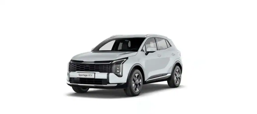 Leasing Coches Kia Sportage 1.6 T-GDi HEV 176kW Drive 4×2 Cassa White, Lunar Silver